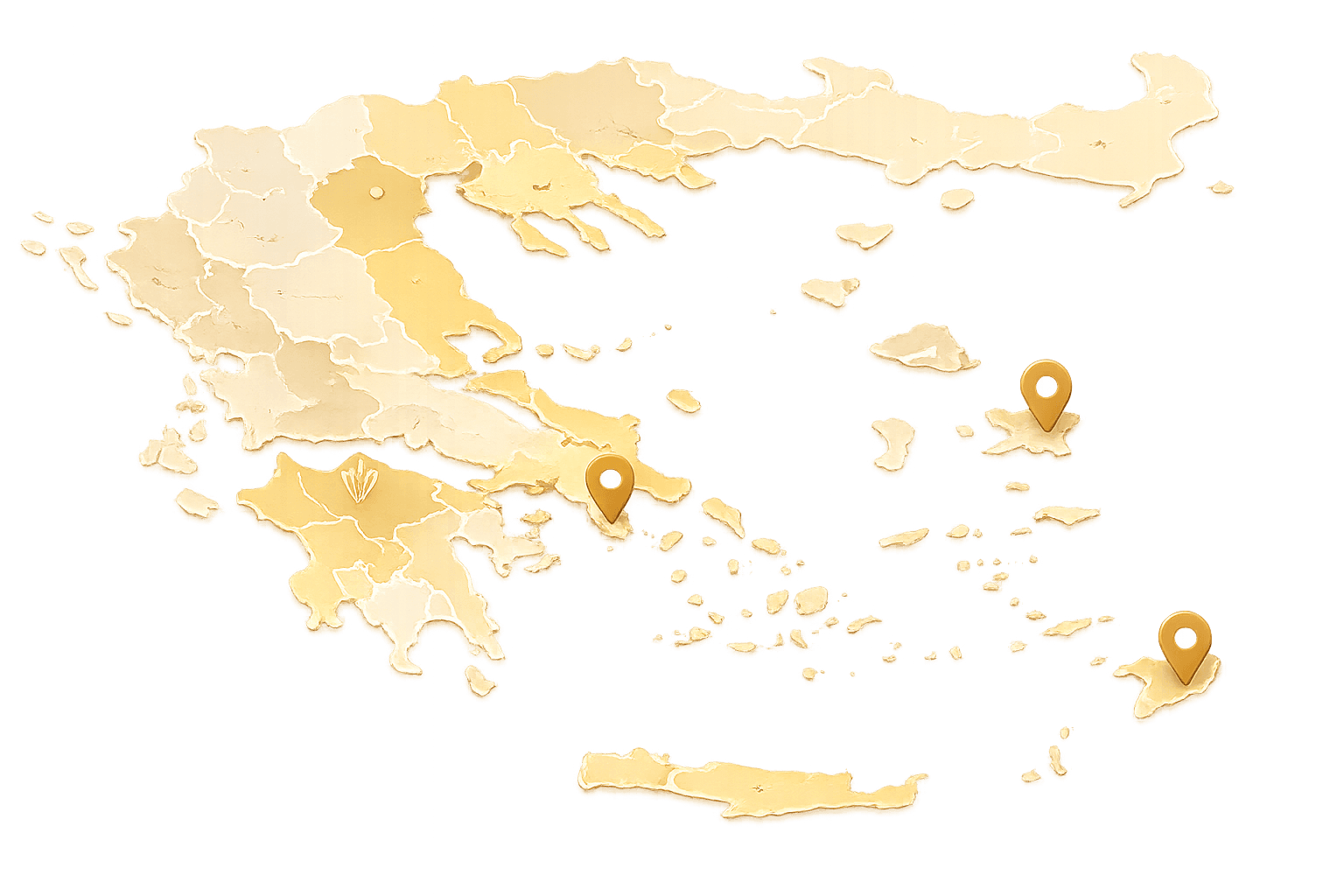 Map of Greek investment regions